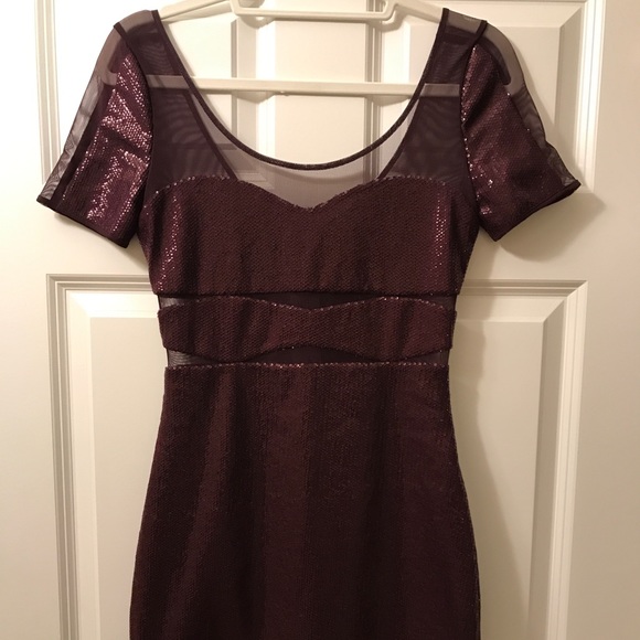 BCBG Maxazria Maroon mini dress - Picture 1 of 3